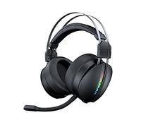 Cougar Gaming | Casque Micro Gaming | OMNES Essential sans Fil Noir - Stéréo-Boost et Effet Surround virtuel - Microphone cardioïde 9,7 mm - Annulation de Bruit - Effets RGB