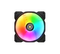 COUGAR Gaming CF-MHP12HB3-RGB Kit de 3 ventilateurs 12cm PWM 600-2000 RPM, 82.48 CFM, 4.24 mmH2O, HDB, RGB adressable 3-pin, Noir/Blanc