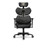 COUGAR Gaming - Chaise Gamer - Fauteuil de Bureau - Terminator Elite Gold - Noir et doré - Ergonomique Haut de Gamme, Confort Premium, Dossier Réglable, Accoudoirs 4D, Structure Renforcée