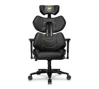 COUGAR Gaming - Chaise Gamer - Fauteuil de Bureau - Terminator Elite Gold - Noir et doré - Ergonomique Haut de Gamme, Confort Premium, Dossier Réglable, Accoudoirs 4D, Structure Renforcée