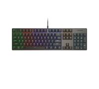 COUGAR Gaming | Clavier Gaming | ULTIMUSEXBLACK - Clavier Mécanique avec Commutateurs, Taux de Sondage 1000 Hz, 19 Effets RGB, Touches à Double Injection, Cadre en Métal, Idéal pour FPS, MMO et MOBA