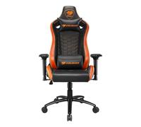 Cougar Gaming | Fauteuil Gaming | Outrider S - Design Ergonomique - Revêtement Cuir - Dossier Inclinable et Ajustable - Coussins Lombaires et Cervicaux