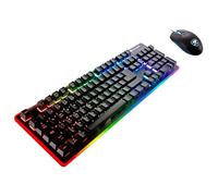 Cougar Gaming - Pack Clavier et Souris Filaire Hybride - DEATHFIRE EX 7 Couleurs LEDs - Commutateurs mécaniques Hybrides - Technologie Anti-ghosting - DPI réglables - AZERTY