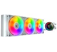 Cougar Gaming | Refroidisseur | POSEIDONELITE360AW - Refroidisseur Liquide AIO Haute Performance avec Ailettes UTTERIGHT à 90°, Éclairage Miroir Infini, Pompe Rotative et Ventilateurs Synchronisables