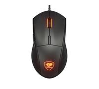 COUGAR Gaming | Souris Gaming | MINOSEX Noir - Capteur Optique PMW3330-7200 DPI - Switches OMRON - Rétroéclairage RGB Personnalisable - Design Ergonomique - Patins en PTFE - Connecteur USB