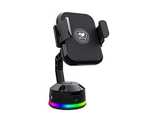 Cougar Gaming | Support DE Charge pour Smartphone | BUNKERMRGB - Éclairage RGB - 2 Ports USB - Stable - pour Charger, synchroniser, connecter des périphériques supplémentaires