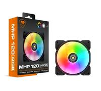 COUGAR GAMING | VENTILATEUR GAMING | MHP120ARGB - Éclairage ARG - 2000 tr/min - Débit d'air 82,48 CFM/143,53 m³/h - Amortisseur anti-vibration - Compatibilité radiateurs et dissipateurs thermiques