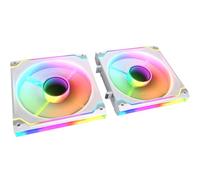 Cougar Gaming | Ventilateur PC modulaire - SC140 ARGB - Blanc - 140 mm avec Effet Miroir Infini - PWM Silencieux, Éclairage ARGB Personnalisable, Montage Sans Outil - Compatible PC Gaming