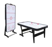 Cougar Air Hockey de Table Pliable Icing XL pour l'intérieur | Accessoires inclus | Table jeu Airhockey Adulte & Enfant