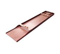 Cougar Jeu de Palets Classique Compétition, Bois, Marron | Table de Shuffleboard 200 X 40 Cm, 30 Palets | Alésé dans le Creux du Bois | Format Compétition
