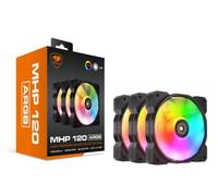 COUGAR MHP 120 Ventilateur haute puissance pour boîtier PC, refroidissement à eau (3 ventilateurs, ARGB)