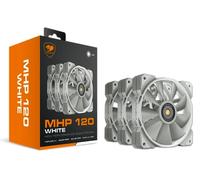 COUGAR MHP 120 Ventilateur haute puissance, pour boîtier PC, refroidissement à eau (3 ventilateurs, blanc)