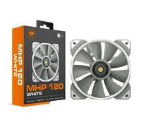 COUGAR MHP 120 Ventilateur haute puissance, pour boîtier PC, refroidissement à eau (pack simple, blanc)