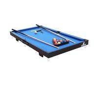Cougar Mini table de billard en noir et bleu | Table de billard portable avec balles et queues | Pour enfants et adultes | Dimensions : 116,8 x 55,9 cm
