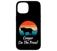 Cougar on The Prowl Funny Dating Divorcé Gen X Retro Humour Coque pour iPhone 15