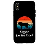 Cougar on The Prowl Funny Dating Divorcé Gen X Retro Humour Coque pour iPhone X/XS