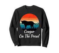 Cougar on The Prowl Funny Dating Divorcé Gen X Retro Humour Sweatshirt