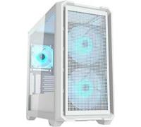 COUGAR PC skriňa MX600 White Mini Tower Mesh Front Panel 2 x 160 mm + 1 x 120 mm Fans TG Left Panel