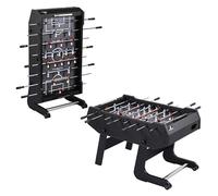 Cougar Powerkick Pro Babyfoot | Table de babyfoot Pliable, Terrain de Jeu Gris | 4 balles et 2 compteurs de Points Inclus | Baby-Foot d'intérieur pour Enfants et Adultes |139 x 74 x 88 cm