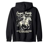 Cougar Puberté Cowgirl Périménopause WDNC Club Retro Vintage Sweat à Capuche