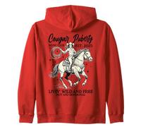 Cougar Puberté Cowgirl Périménopause WDNC Club Retro Vintage Sweat à Capuche