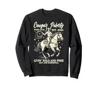 Cougar Puberté Cowgirl Périménopause WDNC Club Retro Vintage Sweatshirt