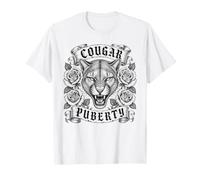 Cougar Puberté Ménopause Périménopause Drôle Femmes T-Shirt