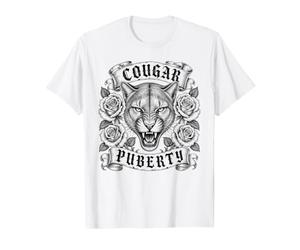 Cougar Puberté Ménopause Périménopause Drôle Femmes T-Shirt