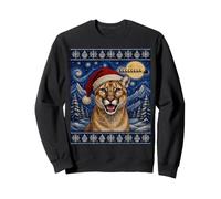 Cougar Santa Ugly Christmas Sweatshirt