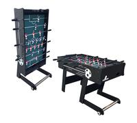 Cougar Table de Babyfoot Scorpion Kick TS noir - Jeu de Football de Table pliable intérieur adulte & enfant - Avec 2 balles &