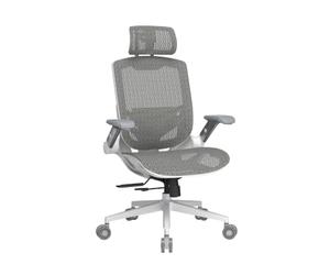 Cougar Speeder Chaise de Jeu Ergonomique en Maille Chenille, Appui-tête réglable, Dossier réglable, Soutien Lombaire, Repose-Pieds (Uniquement pour Speeder) (Speeder One, Blanc)