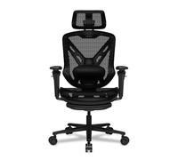Cougar Speeder Chaise de jeu ergonomique : tissu en maille chenille de qualité supérieure, accoudoir hyperrotation 3D, appuie-tête réglable, dossier réglable, soutien lombaire, repose-pieds