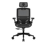 COUGAR Speeder One Fauteuil de Jeu Ergonomique : adapté au Corps, Tissu en Maille, accoudoirs Pliables 2D, Soutien Lombaire, Hauteur réglable, Cylindre à vérin à gaz Classe 4, Roues Grande Taille