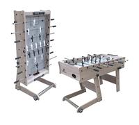 COUGAR Table de Babyfoot Scorpion Kick Optique Chêne | Football de Table Pliable intérieur Adulte & Enfant | 2 balles & Compteur de Points