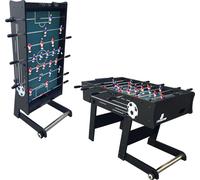 Cougar Table de Babyfoot Scorpion Kick TS noir - Jeu de Football de Table pliable intérieur adulte & enfant - Avec 2 balles &