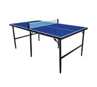 COUGAR Table de Ping Pong Midi 1800 Portable Bleu Ping Pong de Table Cadre Robuste Aluminium, Protections Angles Tennis de Table Pliable, Rangement Facile, Garantie de 2 ans.