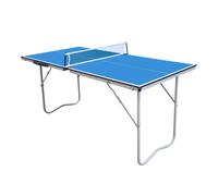 COUGAR Table de Ping Pong Mini 1500 Basic Portable Bleu | Ping Pong de Table Cadre Robuste Aluminium, Protections Angles | Tennis de Table Pliable, Rangement Facile, Garantie de 2 Ans.