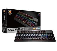 Cougar Ultimus RGB TTC-Red Clavier de Jeu - Mécanique - Illumination des Touches LED RGB - Macros - Win-Lock - NKRO - Clés média - Disposition DE - Noir