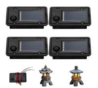 Couges de remplacement de lumière solaire 4pcs 1, 6 x 2, 8 pouces remplacement la lumière la avec des panneaux bricolage d'éclairage chaud à LED pour les lumièr