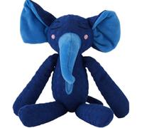 couineurs pour chien - Stimulation mentale interactive en peluche froissée, grands personnages de renard et d'éléphant, 100 g d'animaux en peluche légers, coutures renforcées pour