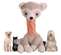 couineurs pour chiots en forme d'animal en peluche, de dentition | Jouet en peluche renforcé par les cordes pour le parc d'entraînement camping arrière-cour pelouse jardin