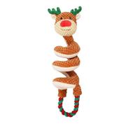 couineurs pour petits chiens Renne anti-ennui du chiot avec corde à tirer | Jouet interactif pour chiot Maîtres, dresseurs, appartement, salon, chambre, bureau, refuges, balcon