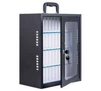 COUIVQA Armoire de Rangement pour téléphone Portable 12 à 60 Positions avec Trous de Dissipation Thermique et Serrure de Porte - Idéale pour l'école, Le Bureau et la Gestion des appareils