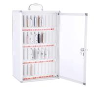 COUIVQA Armoire de Rangement pour téléphones Portables - Casier verrouillable pour Salle de Classe, entraînement à la maîtrise de soi et à la Concentration des élèves (Argent 36 pièces)