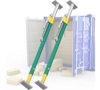 COUIVQA Barres de Chargement à cliquet réglables de 226 cm à 264 cm, 2, 3, 4, 5, 6, 8 pièces, Barres de Chargement antidérapantes pour fourgons fermés/réfrigérés/camions fourgons (2 pièces 7.4)
