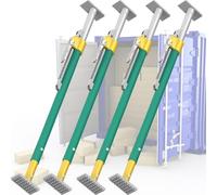 COUIVQA Barres de Chargement à cliquet réglables de 226 cm à 264 cm, 2, 3, 4, 5, 6, 8 pièces, Barres de Chargement antidérapantes pour fourgons fermés/réfrigérés/camions fourgons (4 pièces 7.4)