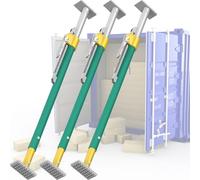 COUIVQA Barres de Chargement à cliquet réglables de 226 cm à 264 cm, 2, 3, 4, 5, 6, 8 pièces, Barres de Chargement antidérapantes pour fourgons fermés/réfrigérés/camions fourgons (3 pièces 7.4)