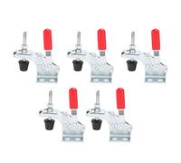 Coulanges à bascule à libération rapide 5 Pack | Force de serrage verticale de 30 kg / 66 lb | Outil de fixation pour le travail du bois/le soudage/le travail des métaux |