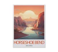 Coulée Horseshoe Arizona，Puzzles pour Adultes 1000 Pièces Puzzles pour Adultes pour Enfants Puzzle en Papier Ados Jeux Éducatifs Anti-Stress Jouet Cadeau（38x26cm）-IF50