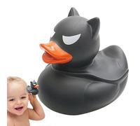 Coules De Caoutchouc - Jouet De Bain De Canards En Caoutchouc Noir | Toys Du Temps De Bain Doux Bébé | Jouet De Canard À Eau | Des Jouets Flottants Fixés Pour Les Tout-petits, Les Baignoires Et Le Jeu